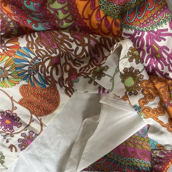 Trina Turk Sz 2 silk (93%) blend fully lined colorful dress - Picture 9 of 10